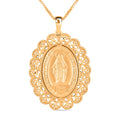 Mary Pendant Necklace in 14K Yellow Gold 18 Inches 7.93 Grams - Sticky add to cart bar
