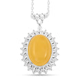 Butterscotch Amber Pendant Necklace in Sterling Silver 16 Inches - Sticky add to cart bar