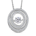 D'Joy Moissanite 1.00 ctw Pendant Necklace 20 Inches in Rhodium Over Sterling Silver - Sticky add to cart bar