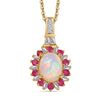 Ethiopian Welo Opal & Niassa Ruby