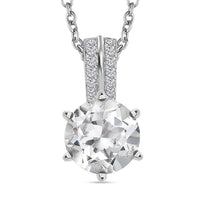 Golconda Topaz Star Brilliance 3.40 ctw Pendant in Platinum Over Sterling Silver with Stainless Steel Necklace 20 Inches