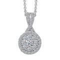 Luxuriant Lab Grown Diamond G-H SI 0.33 ctw Infinity Pendant Necklace in Rhodium Over Sterling Silver 20 Inches - Sticky add to cart bar