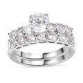 Set of 2 - Golconda Topaz Stackable Ring (Size 5.0) in Platinum Over Sterling Silver 2.75 ctw - Sticky add to cart bar