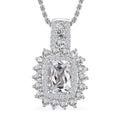 Golconda Topaz 3.10 ctw Royal European Heirlooms Pendant without Chain in Platinum Over Sterling Silver with Stainless Steel Necklace 20 Inches - Sticky add to cart bar