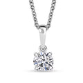Luxuriant Lab Grown Diamond VS 0.50 ctw Pendant Necklace in 14K White Gold 20 Inches - Sticky add to cart bar
