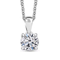 Luxuriant Lab Grown Diamond E-F VS 1.00 ctw Pendant Necklace in 14K White Gold 20 Inches - Sticky add to cart bar