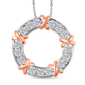 Grandidierite XOXO Pendant Necklace in Rhodium Over Sterling Silver 20 Inches 1.80 ctw - Sticky add to cart bar