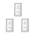 Set of 3 Bar in 10K White Gold 3.0 Grams - Sticky add to cart bar