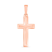 Cross Pendant Necklace in 10K White Gold 1.70 Grams 20 Inches