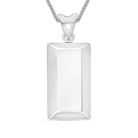 Bar Pendant Necklace in 950 Platinum 3.90 Grams 20 Inches (Del. in 10-12 Days)