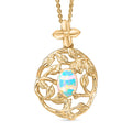 Ethiopian Welo Opal 0.55 ctw Pendant Necklace (20 Inches) in 18K YG Plated Sterling Silver - Sticky add to cart bar