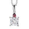 Lab Grown Diamond & Rubellite