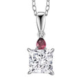 Luxuriant Lab Grown Diamond E-F VS and Ceylon Blue Sapphire 2.15 ctw Pendant Necklace in 950 Platinum 20 Inches - Sticky add to cart bar