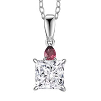 Luxuriant Lab Grown Diamond E-F VS and Ceylon Blue Sapphire 2.15 ctw Pendant Necklace in 950 Platinum 20 Inches
