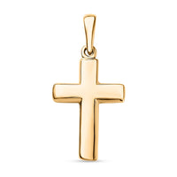 Cross Pendant Necklace in Rhodium Over Sterling Silver 1.50 Grams 20 Inches