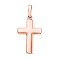 Cross Pendant Necklace in Rhodium Over Sterling Silver 1.50 Grams 20 Inches - Sticky add to cart bar