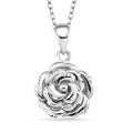 Rose Pendant Necklace in 950 Platinum 4.02 Grams 18 Inches - Sticky add to cart bar