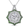 Moissanite & Tsavorite Garnet