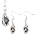 2 Piece Set - Freshwater Pearl Earrings and Pendant Necklace (18 Inches) in Silvertone - Sticky add to cart bar
