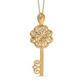 D'Joy Passport to Turkey Art of Key Pendant Necklace in 18K Vermeil Yellow Gold Over Sterling Silver 5.30 Grams 20 Inches - Sticky add to cart bar