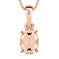 Timeless Solitaire Pendant Necklace 20 Inches