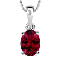 Timeless Solitaire Pendant Necklace 20 Inches