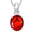 Rhapsody AAAA Crimson Fire Opal and E-F VS2 Diamond Pendant Necklace 20 Inches in 950 Platinum 3.33 ctw - Sticky add to cart bar