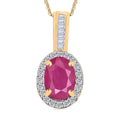 Mangoro Aquamarine and Diamond 1.59 ctw Pendant Necklace 20 Inches in Rhodium Over Sterling Silver - Sticky add to cart bar