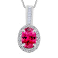 Mangoro Aquamarine and Diamond 1.59 ctw Pendant Necklace 20 Inches in Rhodium Over Sterling Silver - Sticky add to cart bar