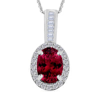 Mangoro Aquamarine and Diamond 1.59 ctw Pendant Necklace 20 Inches in Rhodium Over Sterling Silver