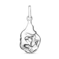 Nugget Pendant Necklace 20 Inches in 10K White Gold 1.10 Grams - Sticky add to cart bar