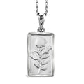 950 Platinum Rose Bar Pendant Necklace 20 Inches 6.2 Grams - Sticky add to cart bar