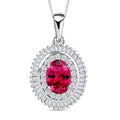 Rhapsody AAAA Mozambique Ruby and E-F VS2 Diamond Pendant Necklace 20 Inches in 950 Platinum 1.08 ctw - Sticky add to cart bar