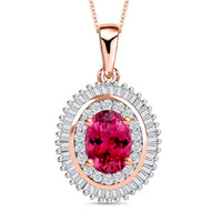 Rhapsody AAAA Mozambique Ruby and E-F VS2 Diamond Pendant Necklace 20 Inches in 950 Platinum 1.08 ctw