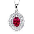 Rhapsody AAAA Mozambique Ruby and E-F VS2 Diamond Pendant Necklace 20 Inches in 950 Platinum 1.08 ctw - Sticky add to cart bar