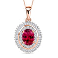 Rhapsody AAAA Mozambique Ruby and E-F VS2 Diamond Pendant Necklace 20 Inches in 950 Platinum 1.08 ctw - Sticky add to cart bar