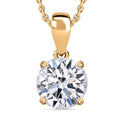 Luxuriant Lab Grown Diamond G-H, SI 0.50 ctw Solitaire Pendant in Platinum Over Sterling Silver (Del. in 12-15 Days) - Sticky add to cart bar
