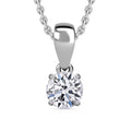 IGI Certified Luxuriant Lab Grown Diamond E-F VS Solitaire Pendant Necklace in 14K White Gold 20 Inches 1.00 ctw - Sticky add to cart bar