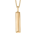 Eterna Bar Pendant Necklace in 10K Yellow Gold 3.50 Grams 20 Inches - Sticky add to cart bar