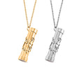 Set of 2 Simulated Multi Color Diamond Kaleidoscope Pendant Necklace in ION Plated YG and Stainless Steel (30-32 Inches) 1.60 ctw (Del. In 10-12 Days) - Sticky add to cart bar