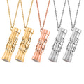 Set of 5 Simulated Multi Color Diamond Kaleidoscope Pendant Necklace in ION Plated YG, RG and Stainless Steel (30-32 Inches) 4.00 ctw (Del. In 10-12 Days) - Sticky add to cart bar