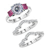 Moissanite & Niassa Ruby