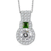 Moissanite & Chrome Diopside