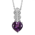 EverTrue Montezuma Prasiolite Pendant Necklace (20 Inches) in Stainless Steel 3.60 ctw - Sticky add to cart bar
