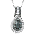 D'Joy Narsipatnam Alexandrite 1.00 ctw Pendant Necklace 20 Inches in Rhodium Over Sterling Silver - Sticky add to cart bar