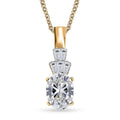 IGI Certified Luxuriant Lab Grown Diamond E-F VS 1.35 ctw Pendant Necklace in 10K Yellow Gold 20 Inches - Sticky add to cart bar