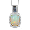 Ethiopian Welo Opal & Ceylon Blue Sapphire