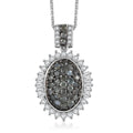 D'Joy Narsipatnam Alexandrite and Moissanite 1.80 ctw Pendant Necklace 20 Inches in Rhodium Over Sterling Silver 1.80 ctw - Sticky add to cart bar