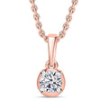 Luxuriant Lab Grown Diamond I2 0.20 ctw Pendant Necklace in Rhodium Over Sterling Silver 20 Inches - Sticky add to cart bar