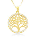 Simulated Diamond Pendant Necklace (18 Inches) in Rhodium Over Sterling Silver 0.40 ctw - Sticky add to cart bar